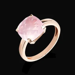 ring Poppy Blue Petit Modèle Rose